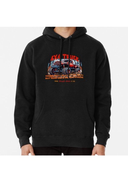 Unisex 4x4 Truck Baskılı Sweatshirt