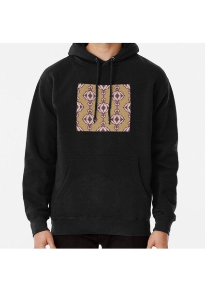 Unisex Dacha Arabesque Pattern Fawn, Dove, Beet Baskılı Sweatshirt