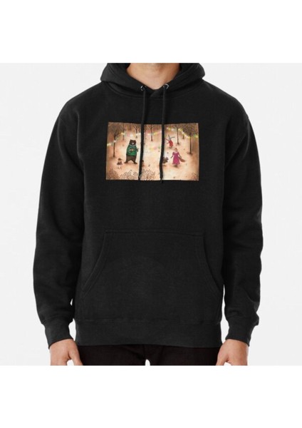 Unisex Whimsical Forest Animals Woodland Party Baskılı Sweatshirt