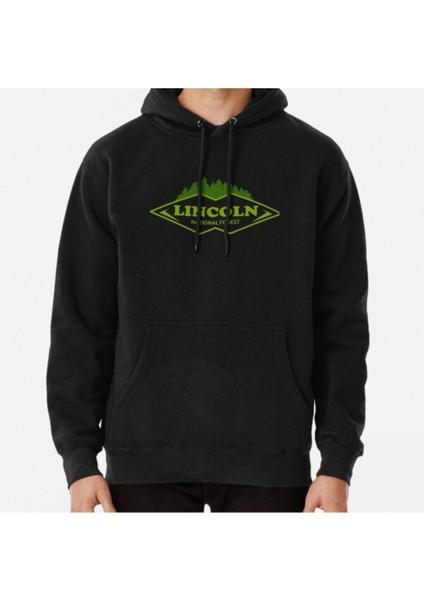 Unisex Lincoln National Forest Baskılı Sweatshirt