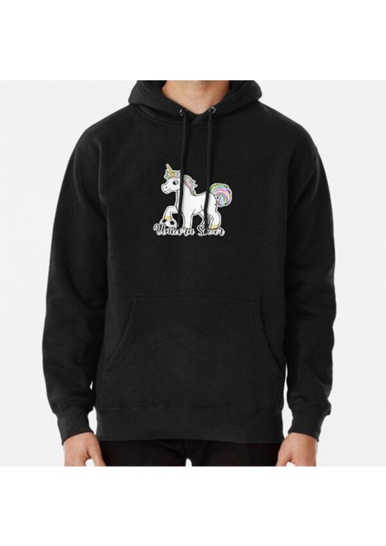 Unisex Unicorn Soccer Baskılı Sweatshirt