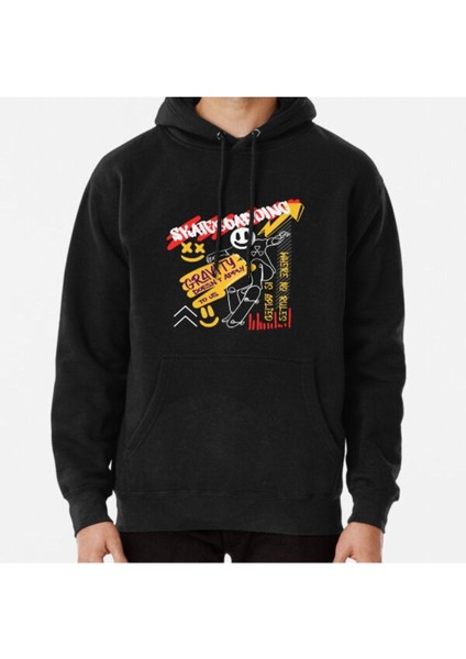 Unisex Skateboarding, Where No Rules Is Applied Baskılı Sweatshirt