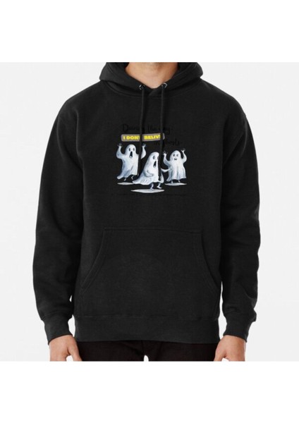 Unisex Funny Ghosts Sublimation Design Baskılı Sweatshirt