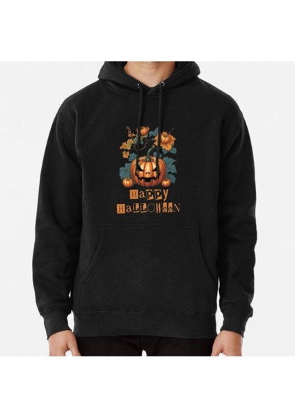 Unisex Happy Halloween, Halloween Pumpkin Baskılı Sweatshirt