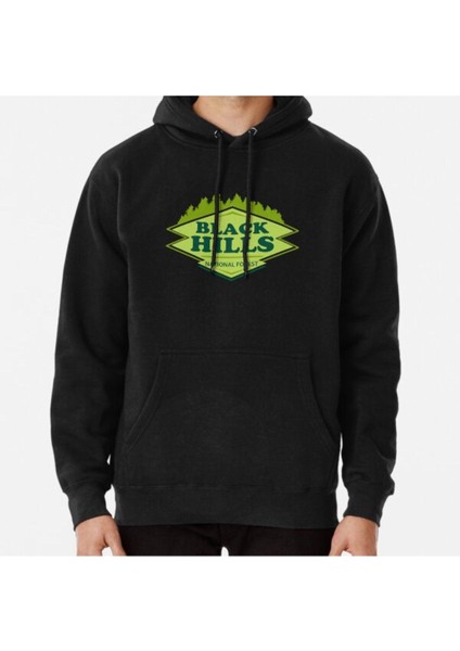 Unisex Black Hills National Forest Baskılı Sweatshirt