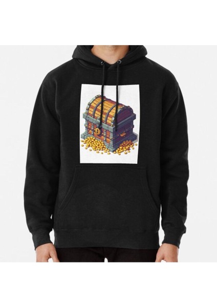 Unisex Fantasy Treasure Chests In Diverse Graphic Styles Baskılı Sweatshirt