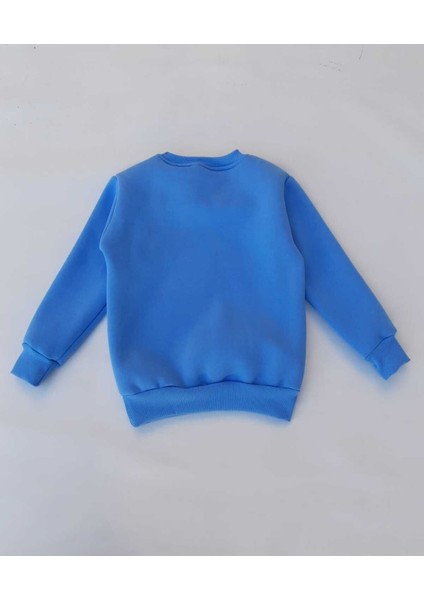 Unisex Çocuk Sarı Basic Içi Polarlı Örme Kalın Sweatshirt fiyatları
