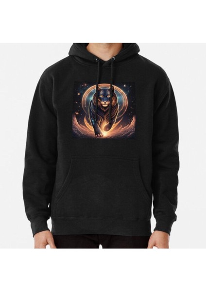 Unisex Radiant Space Tiger Baskılı Sweatshirt
