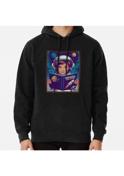 Unisex The Universe Is Not The Limit/the Child Is An Astronaut Baskılı Sweatshirt