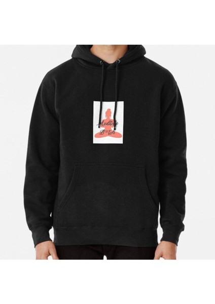Unisex Meditation A Baskılı Sweatshirt