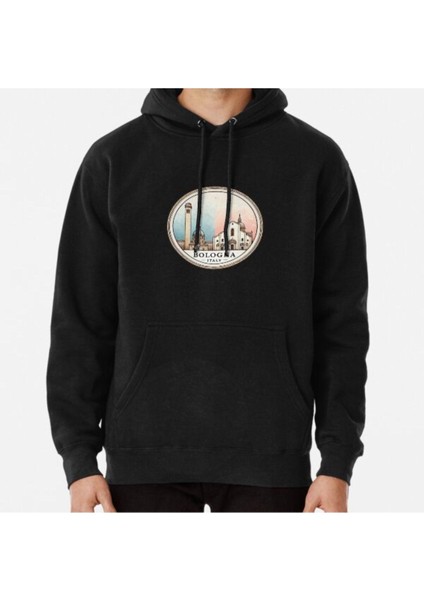 Unisex Bologna Baskılı Sweatshirt