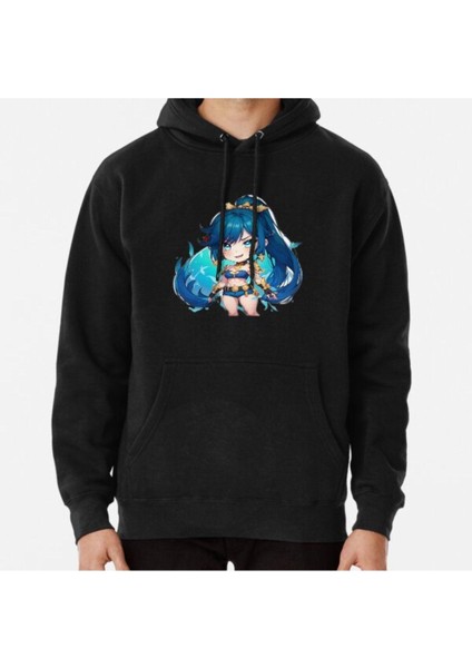 Unisex Strength And Beauty In Electric Blue With A Touch Of Gold Baskılı Sweatshirt