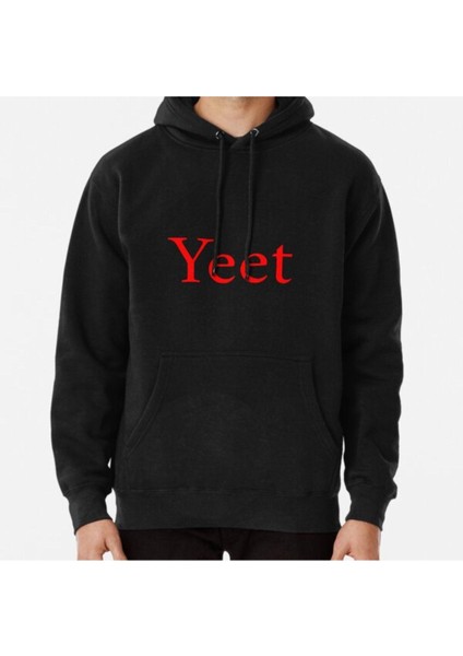 Unisex Yeet Red Baskılı Sweatshirt