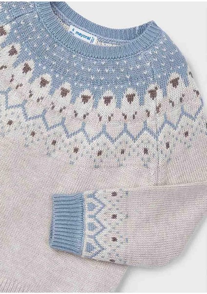 Kışlık Kız Çocuk Jakar Kazak - Mavi fiyatları