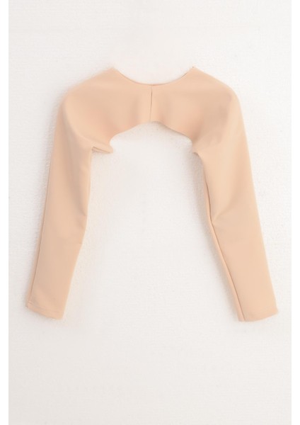 Pınkmark Kadın Içe Giyilen Tesettür Bej Bolero Bluz Kolluk MCPMBL25600