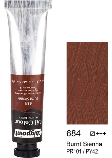 Yağlı Boya 45 ml Burnt Sienna 684