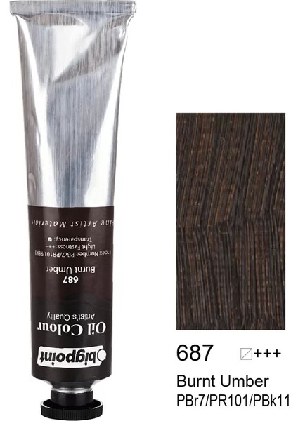 Yağlı Boya 200 ml Burnt Umber 687
