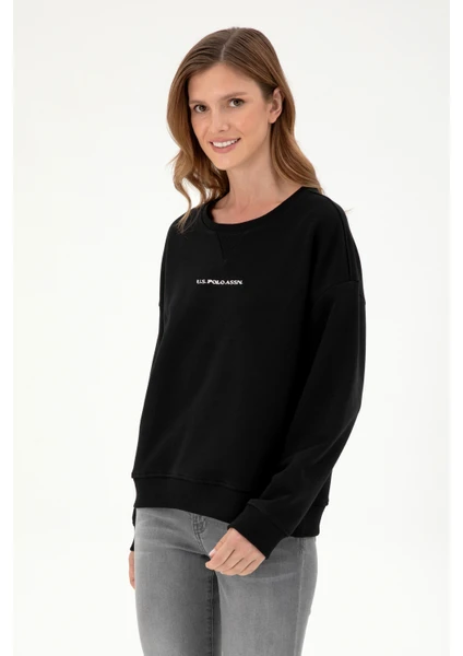 U.S. Polo Assn. Kadın Siyah Sweatshirt 50296945-VR046