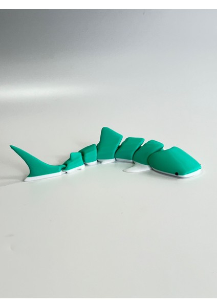 Yassı Kafalı Köpek Balığı Figürü - Hareketli Eklemli - 18CM