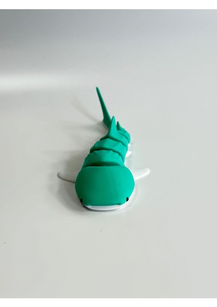 Yassı Kafalı Köpek Balığı Figürü - Hareketli Eklemli - 18CM