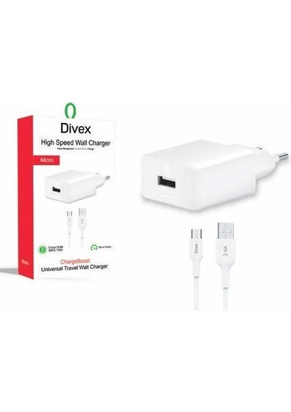 Micro USB Kablo - Adaptör 2.4A Ev Tipi Şarj Aleti