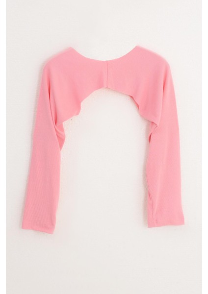 Pınkmark Kadın Içe Giyilen Tesettür Pembe 3 Lü Paket Bolero Bluz Kolluk MCPMBL25653