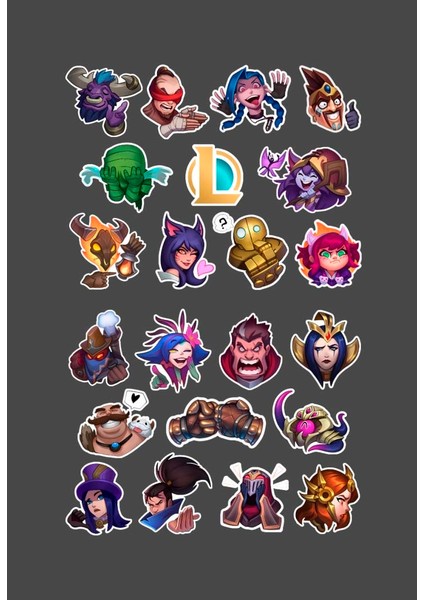Lol - League Of Legends -Icons -Lol 2'li Sticker - Oyun Sticker - Süsleme - Başarı Ödül Çıkartmaları fırsatları