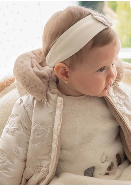 Kışlık Kız Bebek Çift Taraflı Mont - Krem fiyatları
