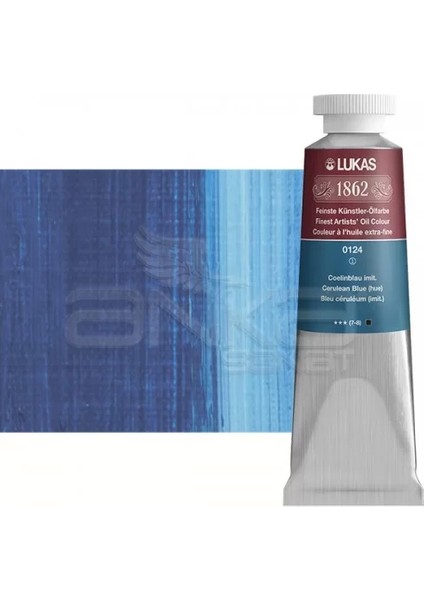 1862 37 ml Yağlı Boya Seri 1 No 0124 Cerulean Mavi