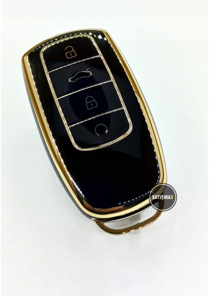 Lüx Chery Tiggo 8 Pro-Omoda 5-Tiggo 7 Avantgarde Siyah Gold Renk 1.ci Kalite Nano Anahtar Kılıfı fiyatları