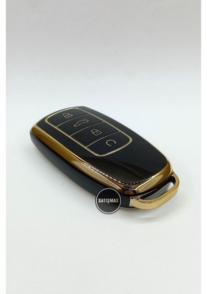 Lüx Chery Tiggo 8 Pro-Omoda 5-Tiggo 7 Avantgarde Siyah Gold Renk 1.ci Kalite Nano Anahtar Kılıfı modelleri