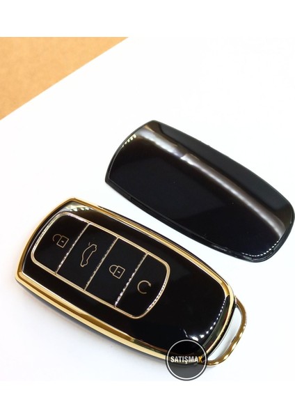 Lüx Chery Tiggo 8 Pro-Omoda 5-Tiggo 7 Avantgarde Siyah Gold Renk 1.ci Kalite Nano Anahtar Kılıfı fırsatları