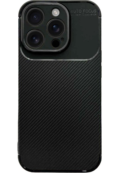 iPhone 16 Pro Max Kılıf Focus Carbon Silikon Kapak