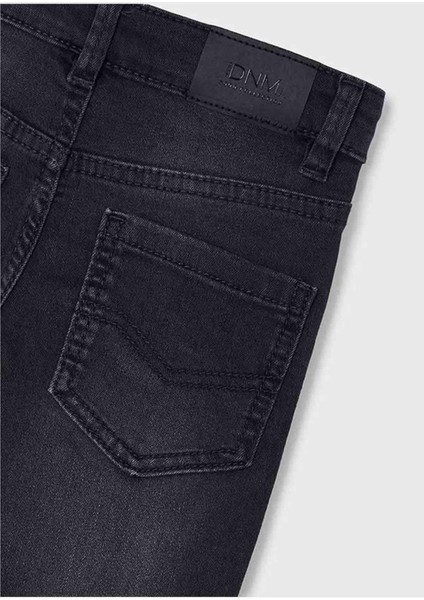 Kışlık Erkek Çocuk Denim Slim Pantolon - Siyah modelleri
