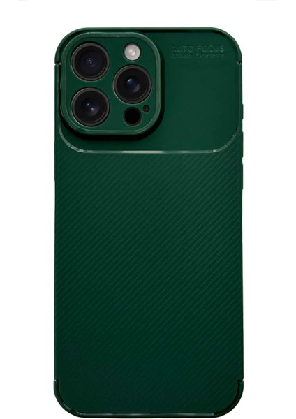 iPhone 16 Pro Max Kılıf Focus Carbon Silikon Kapak