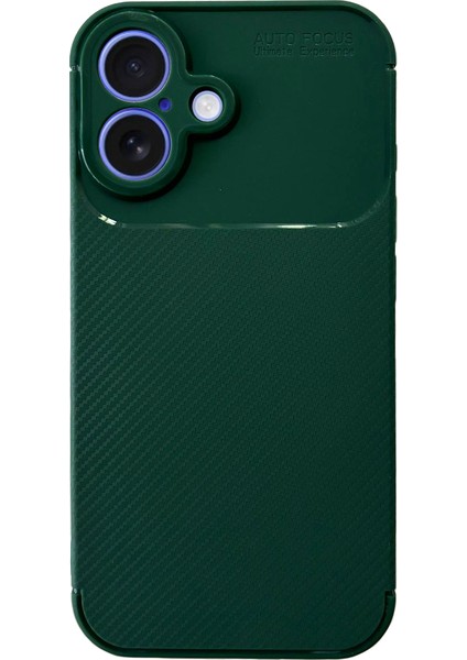 iPhone 16 Plus Kılıf Focus Carbon Silikon Kapak