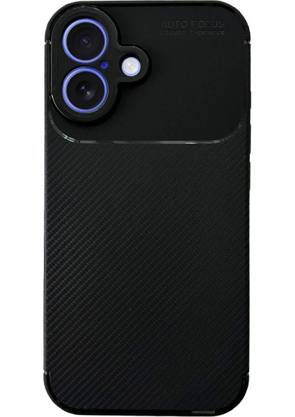 iPhone 16 Kılıf Focus Carbon Silikon Kapak