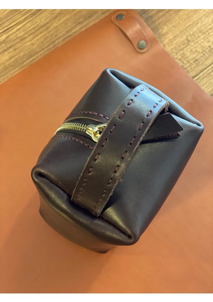 Erkek El Çantası Siyah Hakiki Deri El Yapımı Seyahat ve Kozmetik Çantası fırsatları