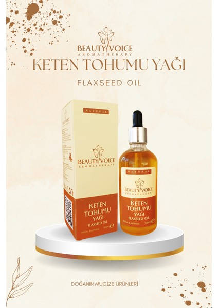 Saf Keten Tohumu Yağı - Damlalıklı Şişe 100 ml