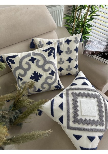 Punch Nakışlı 3 Adet Kırlent Kılıfı fiyatları