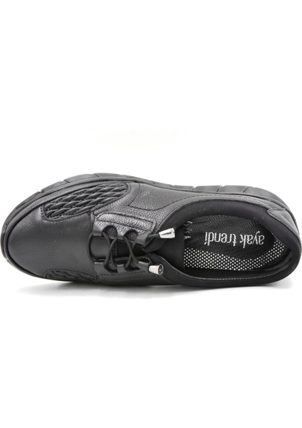 (Prego) Içi Dışı Deri Phlon Hafif Taban Günlük Confort Kadın Ayakkabı Siyah fırsatları