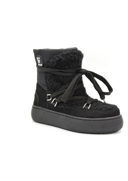Merril Termo Kaymaz Taban Fermuarlı Kız Çocuk Bot Siyah