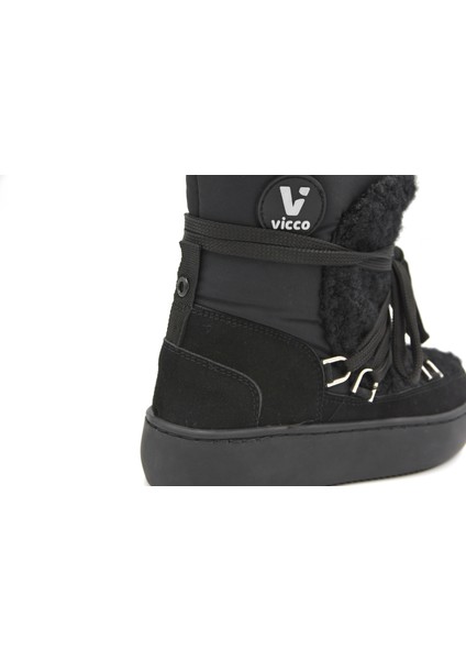 Merril Termo Kaymaz Taban Fermuarlı Kız Çocuk Bot Siyah indirimleri