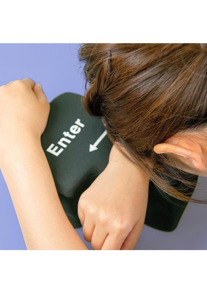 Enter Tuşu Yastık Dekoratif Kırlent Yolcu Yastığı fırsatları