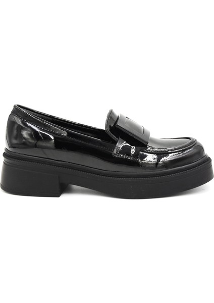 Termo Kaymaz Taban Günlük Kadın Loafer Ayakkabı Rugan Siyah fiyatları