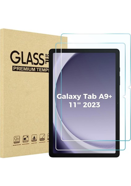 Samsung Galaxy Tab A9 Plus 11 Inç 2023 Için 2 Paket Ekran Temperli Cam 9h Film Koruyucu (Yurt Dışından)