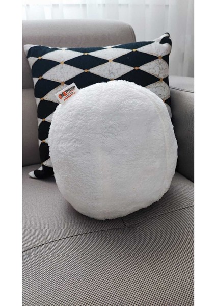 3- Lü Top Kırlent / Yastık 1 Büyük Ekru/ Yastık 1 Büyük Antrasit / 1 Küçük Kiremit ( 42cm / 25cm) fiyatları