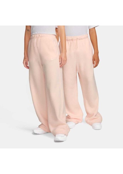 Sportswear Plush Pack Wide Legs Kadın Sweatpants Kadın Geniş Paça Yüksek Bel Eşofman DV4361