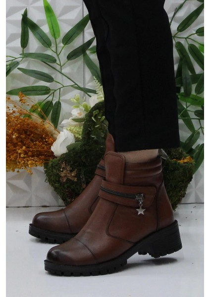 42836 Taba Orijinal Deri Içi Kürklü Kaymaz Taban Kadın Bot modelleri