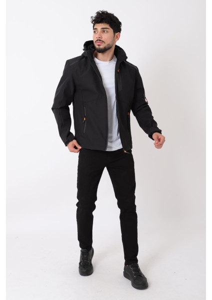 Bilek Detay Çıkarılabilir Kapüşonlu Softsheel Mont Bl 1734_50389 fırsatları